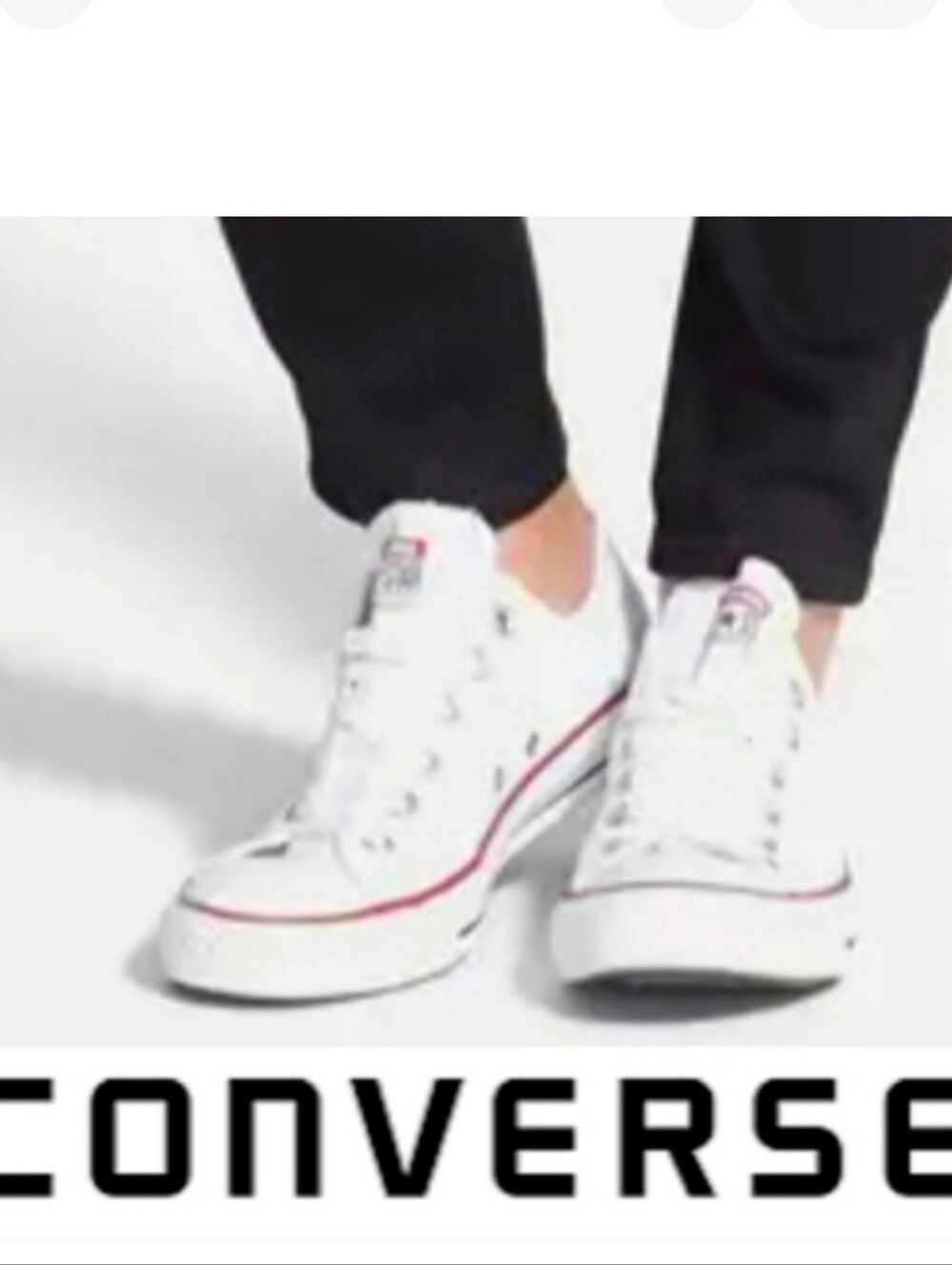 Converse Women's All Star Low Top Sneaker Tennis Shoe Lace-Up sz 8 Unisex White
